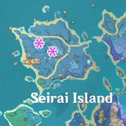 Inazuma - Seirai Island Large Rock Pile Locations