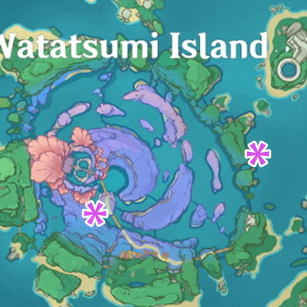Inazuma - Watatsumi Island Large Rock Pile Locations