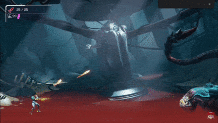 Metroid Dread - Corpious - Spit Attack.gif
