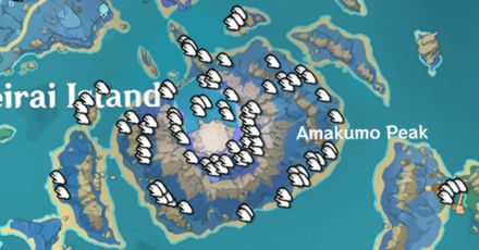 Genshin - Inazuma Local Specialty Locations for Amakumo Fruit