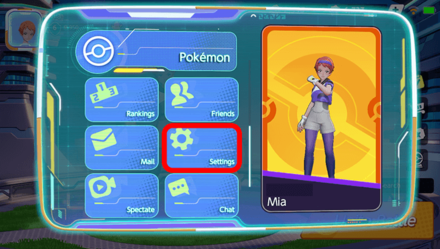 Pokemon UNITE - Mobile Settings