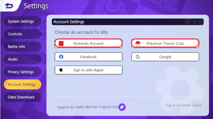 Pokemon UNITE - Account Link Screen Mobile.png