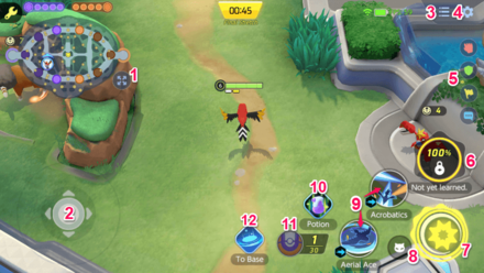Pokemon UNITE - Mobile Combat Interface