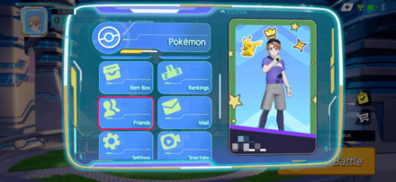 Pokemon UNITE - How to Add Friends in Mobile - Select Friends