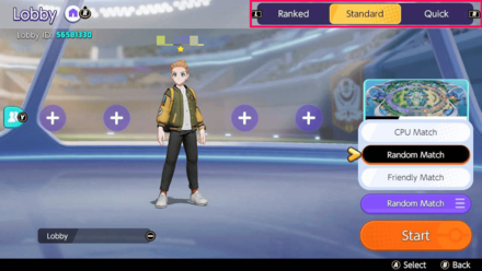 Pokemon UNITE - How to Play Online Multiplayer - Choose Game Mode