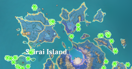 Seirai Island Seagrass Locations