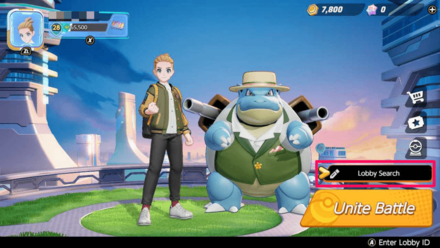 Pokemon UNITE - How to Join a Lobby - Select Lobby Search