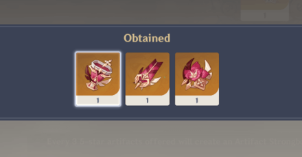 Genshin - Artifact Strongbox - Obtain New Artifacts