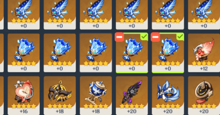 Genshin - Artifact Strongbox - Select Artifacts