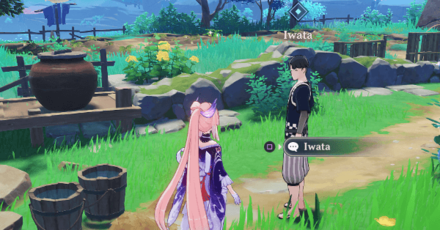 Genshin - Fertilizer... Salesperson Talk to Iwata