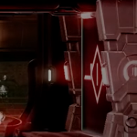 Metroid Dread - EMMI Zone Door (red)