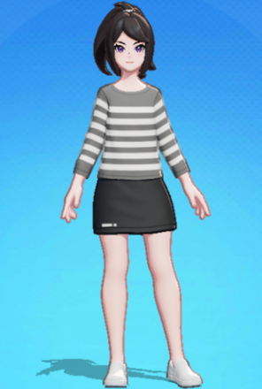 Striped Long-Sleeve Shirt (Gray) Preview