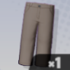 Cropped Pants (Beige)