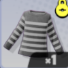 Striped Long-Sleeve Shirt (Gray)