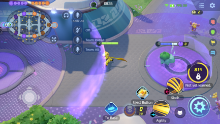 Pokemon UNITE - How to Turn on Voice Chat for Mobile - Press the Microphone Icon