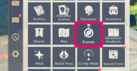 Genshin - Passage of Clouds and Stars Pause Menu