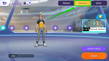 Pokemon UNITE - How to Invite Friends on Mobile - Choose a Game Mode