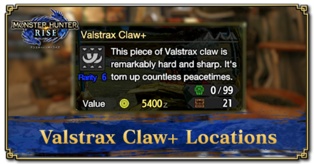 Monster Hunter Rise (MH Rise) - Valstrax Claw+ Banner