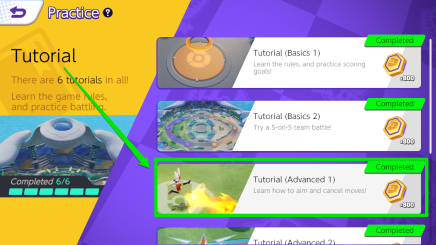 Pokemon UNITE - How to Play Tutorials in Mobile - Choose Tutorial (Advance 1)