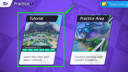 Pokemon UNITE - How to Play Tutorials in Mobile - Select Tutorial