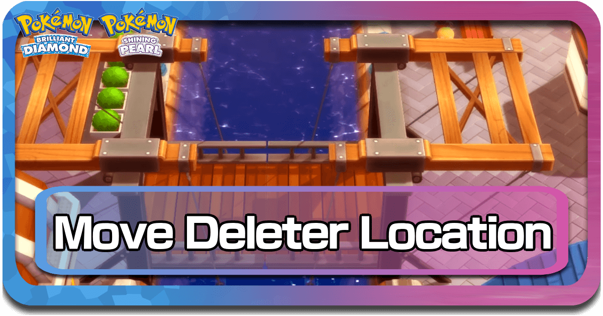 Pokemon BDSP Move Deleter Location