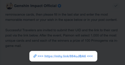 Genshin - Recording Your Anniversary Memories Google Forms Link