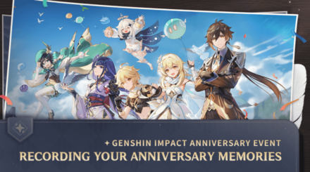 Genshin - Recording Your Anniversary Memories Banner