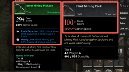 New World - Upgrade Your Pickaxe