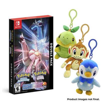 Pokemon Center Sinnoh Starter Plushes