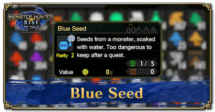 Monster Hunter Rise (MH Rise) - Blue Seed Banner