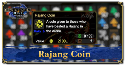 Monster Hunter Rise (MH Rise) - Rajang Coin Banner