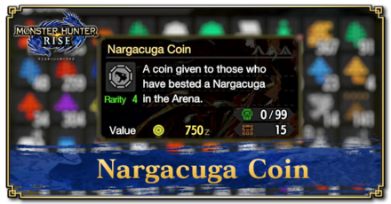 Monster Hunter Rise (MH Rise) - Nargacuga Coin Banner