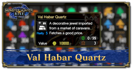 Monster Hunter Rise (MH Rise) - Val Habar Quartz Banner