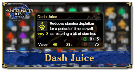 Monster Hunter Rise (MH Rise) - Dash Juice Banner