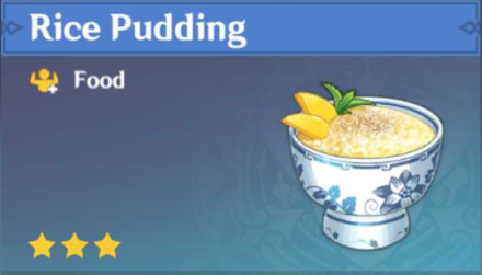 Genshin Impact - How to Get Rice Pudding and Effects