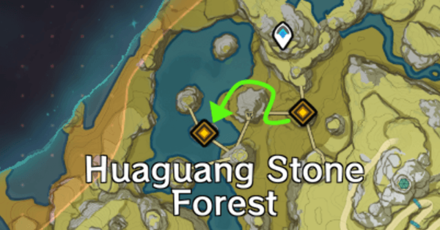 Genshin Impact - Aura Trail 1 Map Route