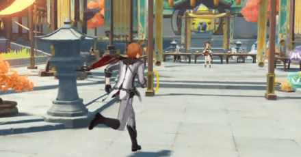 Genshin Impact - Three to Get Ready, and Her We Go - Go to the area where the match will take place