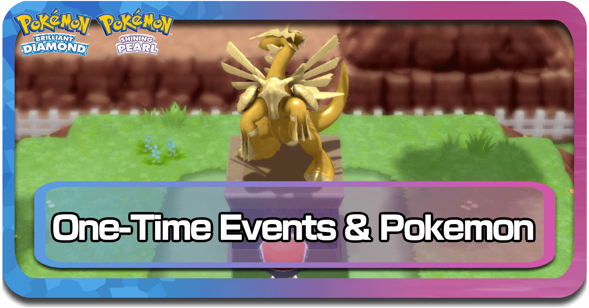 Pokemon BDSP One-time events