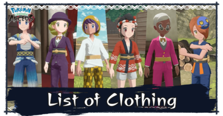List Of Clothing And How To Change Clothing Pokemon Legends Arceus Game8