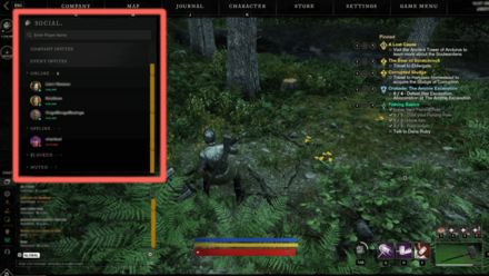 New World - Open Up the Social Menu
