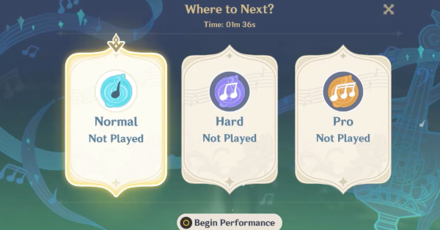 Genshin - 2.2 Music Event Difficulty