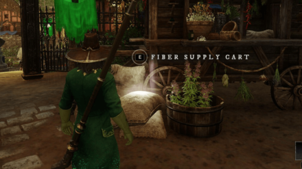 New World - Settlement Fiber Supply Cart