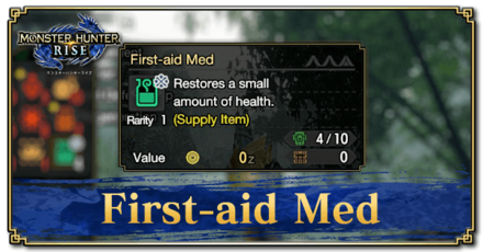 Monster Hunter Rise (MH Rise) - First-aid Med Banner