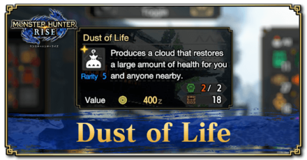 Monster Hunter Rise (MH Rise) - Dust of Life Banner