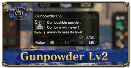 Monster Hunter Rise (MH Rise) - Gunpowder Lv2 Banner