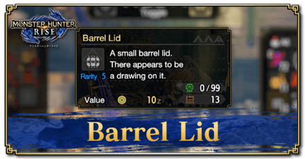 Monster Hunter Rise (MH Rise) - Barrel Lid Banner