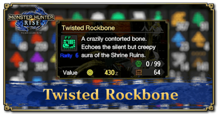 Monster Hunter Rise (MH Rise) - Twisted Rockbone Banner