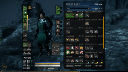 New World - Press Tab to Open the Inventory