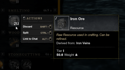 New World - Hold the Ctrl Key and Click the Item