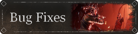 Bug Fixes